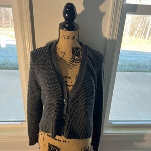 American Eagle Outfitters Gray Cardigan Sweater